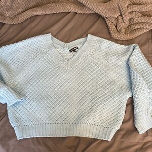 Baby blue m off shoulder